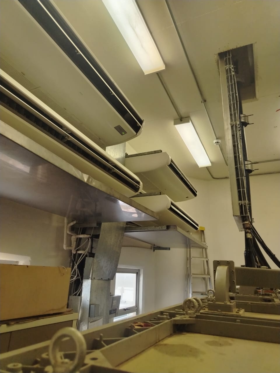 Underceiling air conditioning units installed by Mshisa Airconditioning in commercial space
