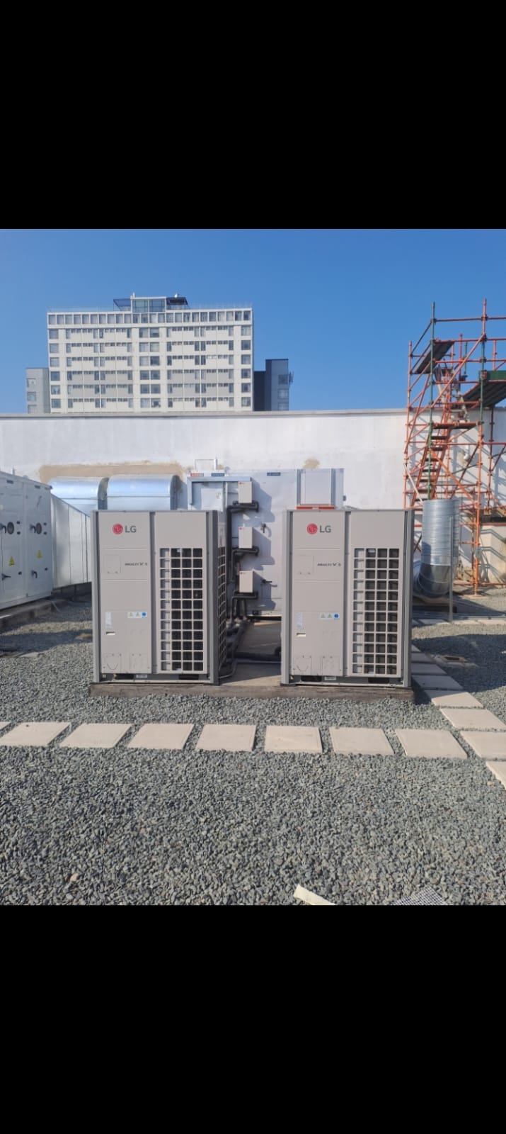 LG VRV outdoor units on rooftop installed by Mshisa Airconditioning